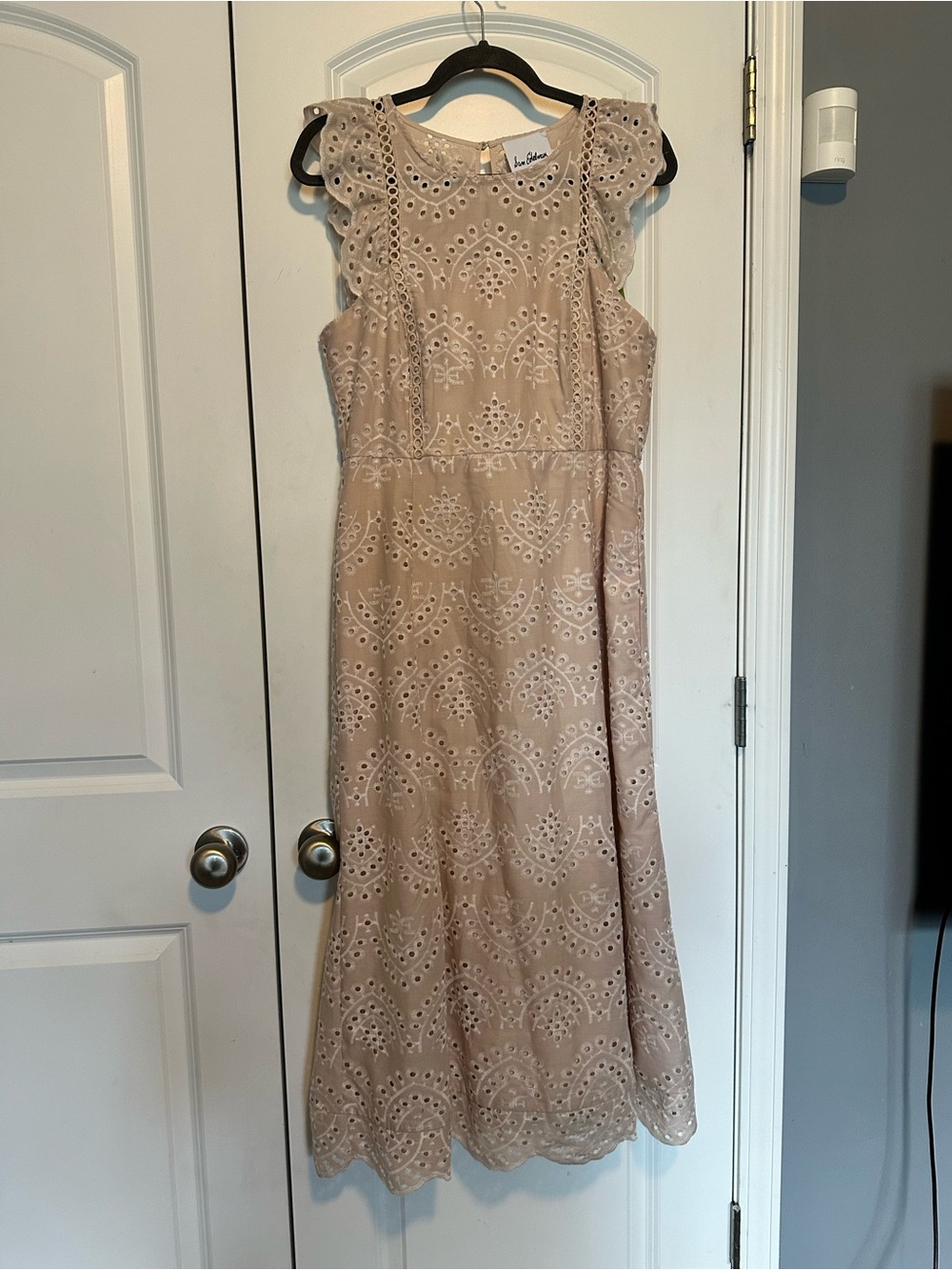Sam Edelman blush eyelet midi dress